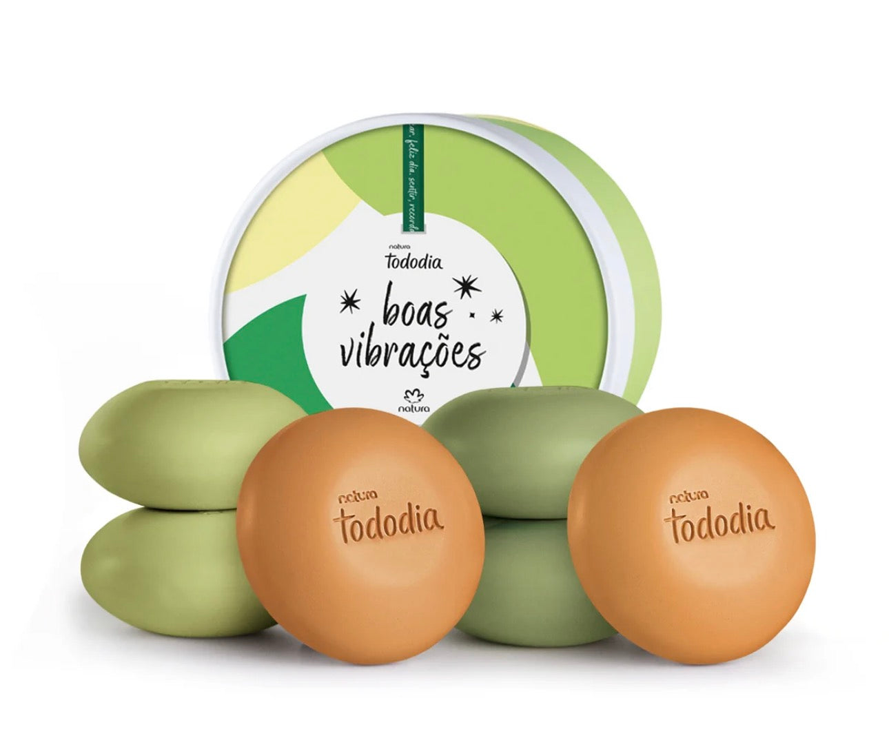 NATURA TODODIA GIFT KIT MINIATURE SOAPS GOOD VIBES 6 X 50G