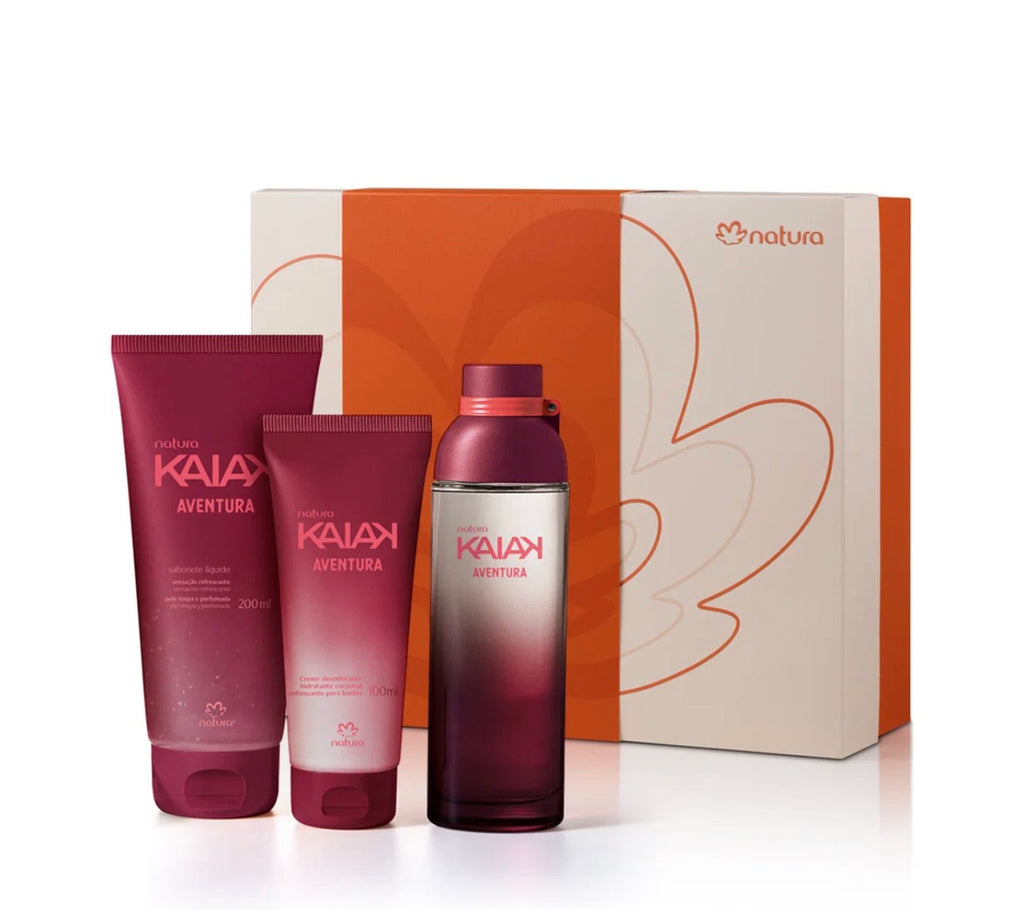 NATURA GIFT KIT KAIAK FEMALE ADVENTURE DEO COLOGNE 100ML + MOISTURIZER 100ML + LIQUID SOAP 200ML