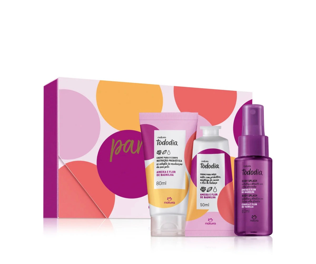 NATURA TODODIA PLUM AND VANILLA FLOWER GIFT KIT