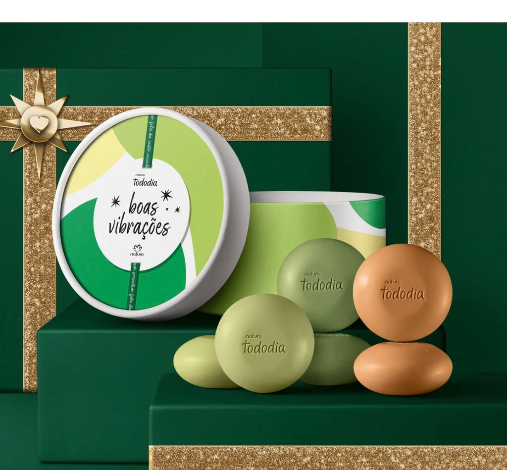 NATURA TODODIA GIFT KIT MINIATURE SOAPS GOOD VIBES 6 X 50G